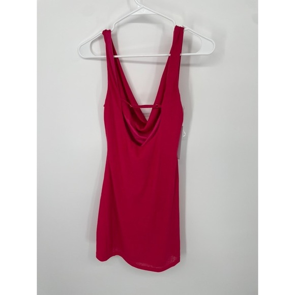 Princess Polly Killer Queen Mini Dress Womens 6 Tall Pink Cowl Neck Cocktail NWT - Picture 2 of 11